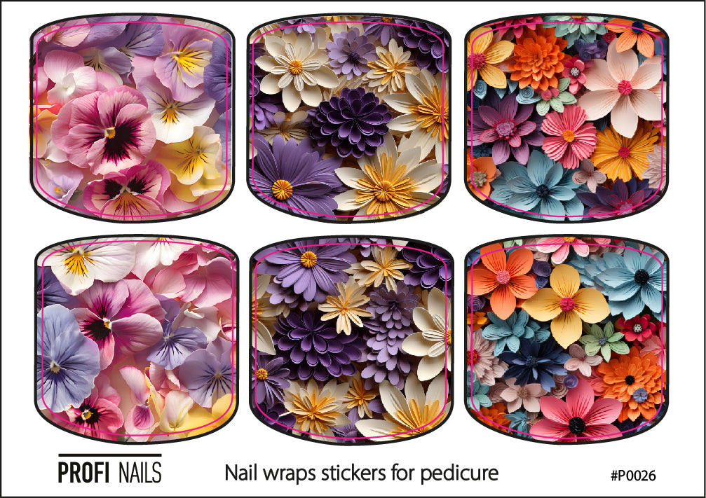 Nail Wraps Podo Mini #0026