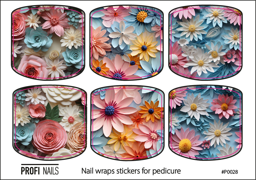 Nail Wraps Podo Mini #0028