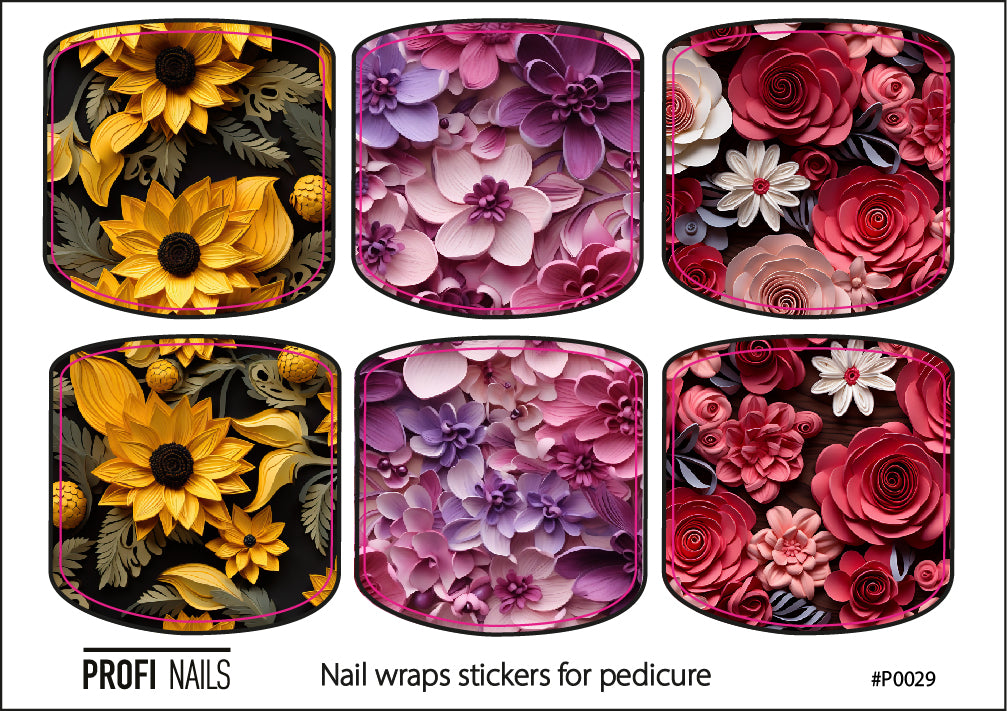 Nail Wraps Podo Mini #0029