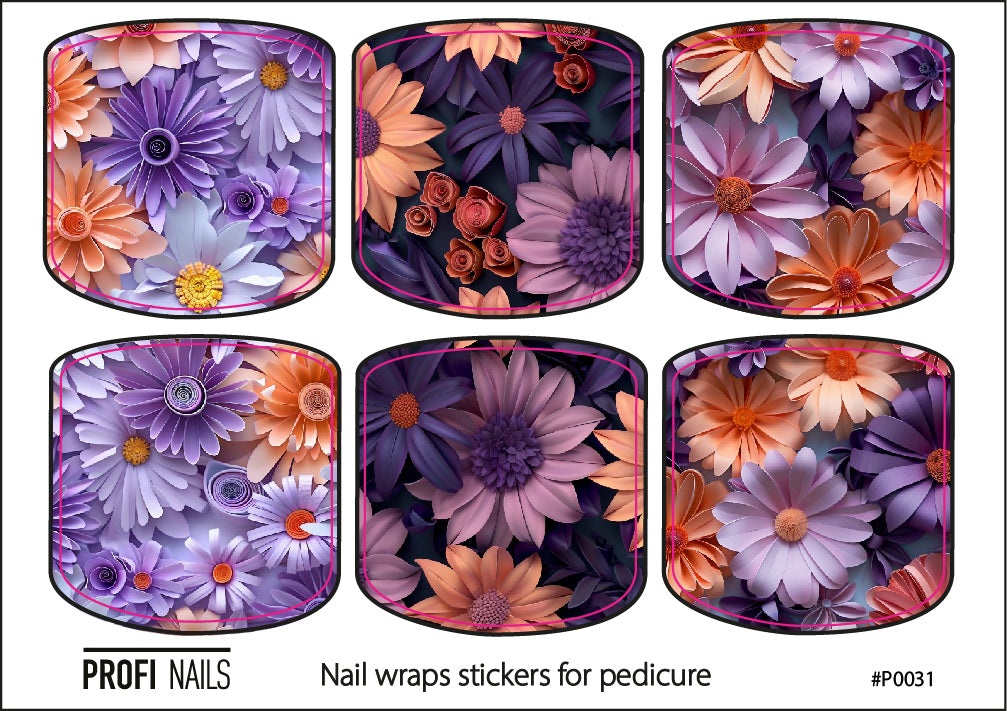 Nail Wraps Podo Mini #0031