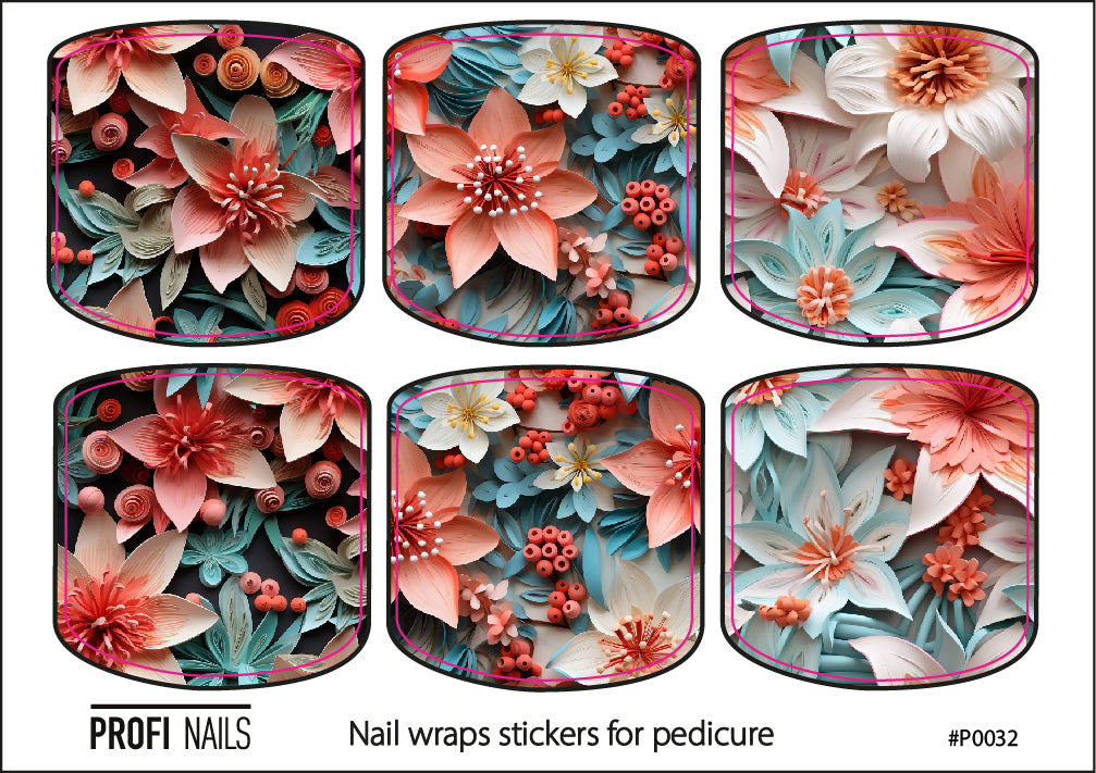 Nail Wraps Podo Mini #0032