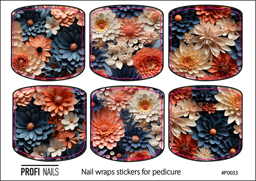 Nail Wraps Podo Mini #0033