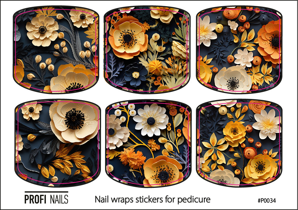 Nail Wraps Podo Mini #0034