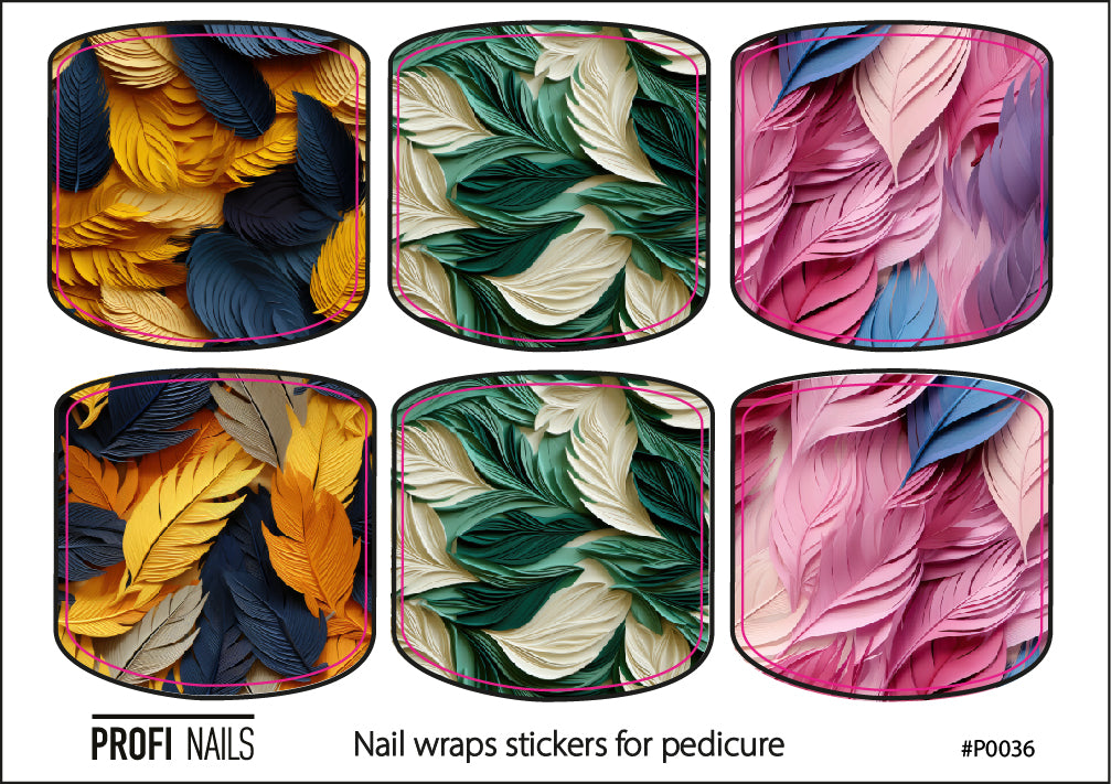 Nail Wraps Podo Mini #0036