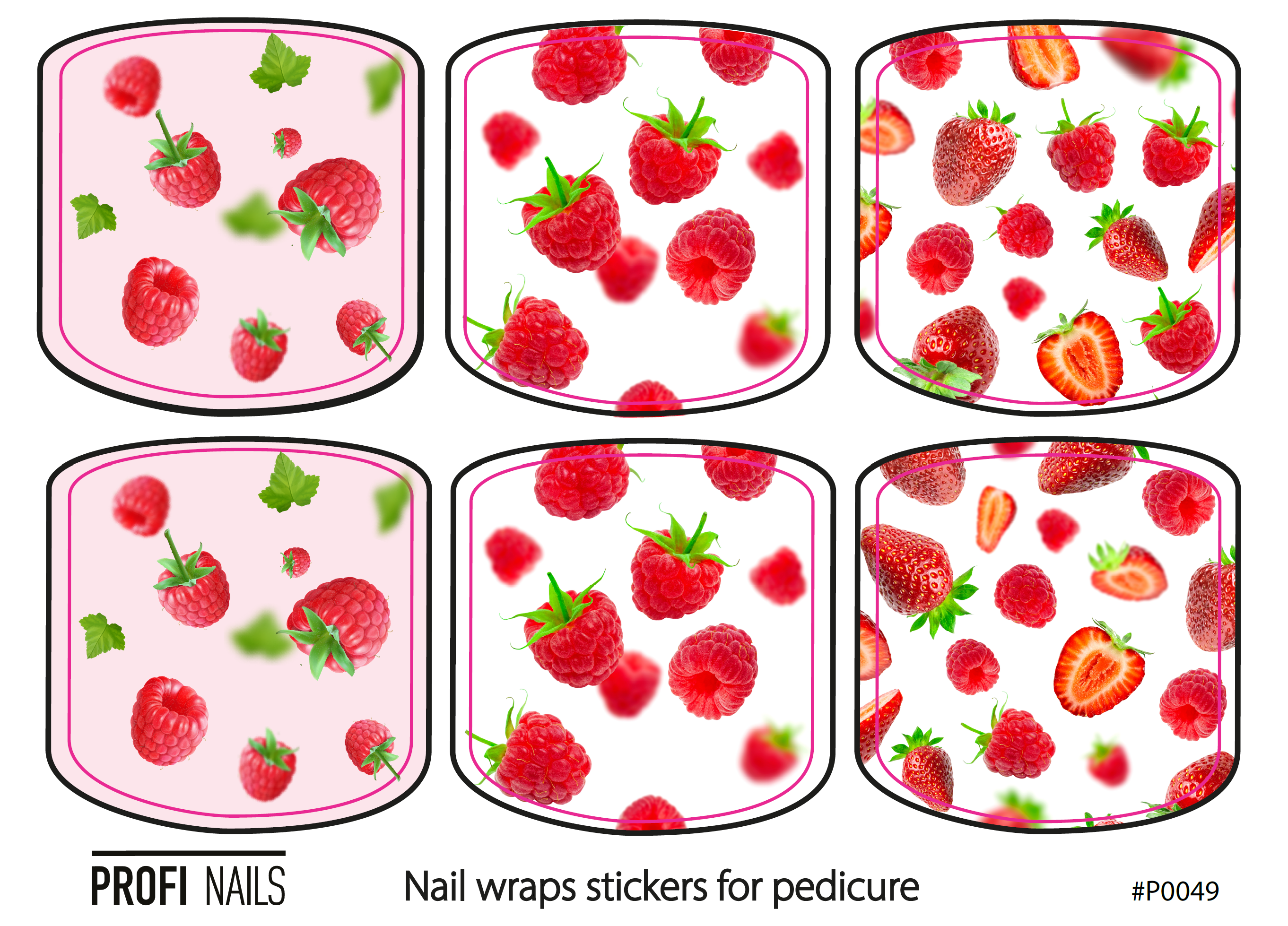 Nail Wraps Podo Mini #0049