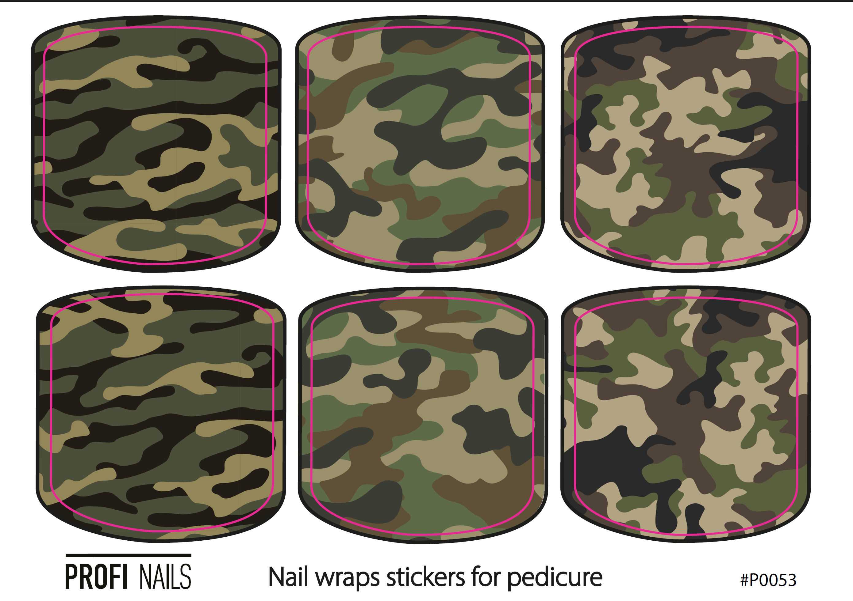 Nail Wraps Podo Mini #0053