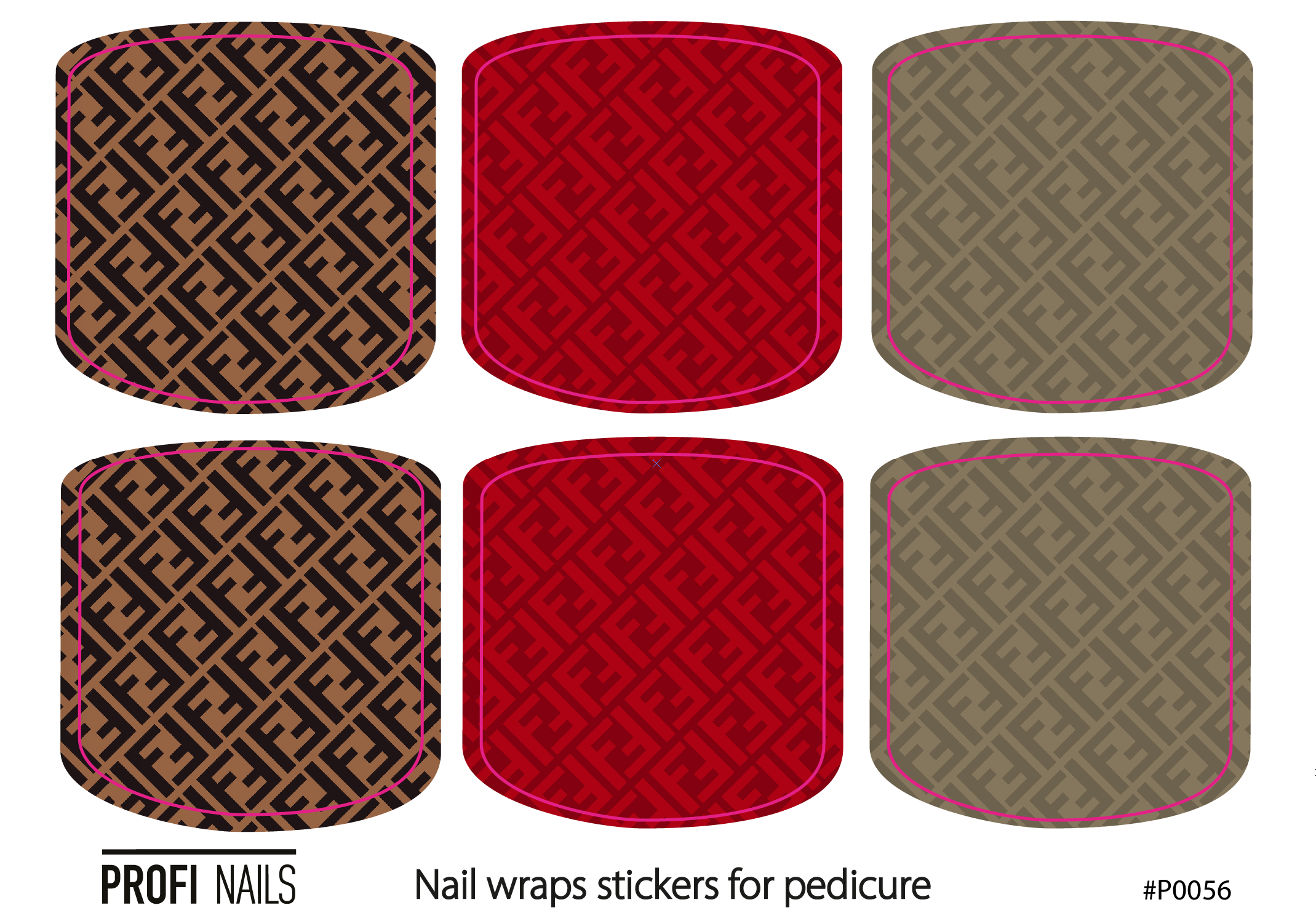 Nail Wraps Podo Mini #0056