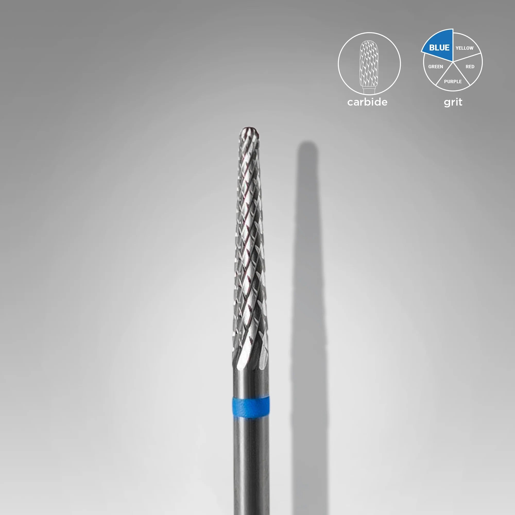 Carbide Nail Drill Bit Cone Blue Head, 2,3 mm / 14 mm