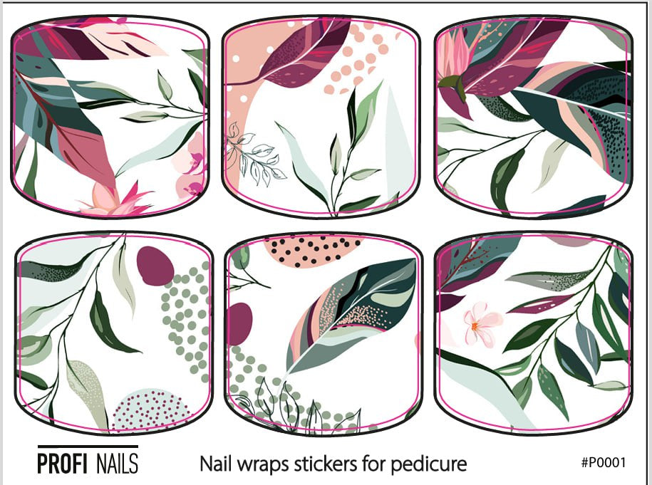 Nail Wraps Podo Mini #0001