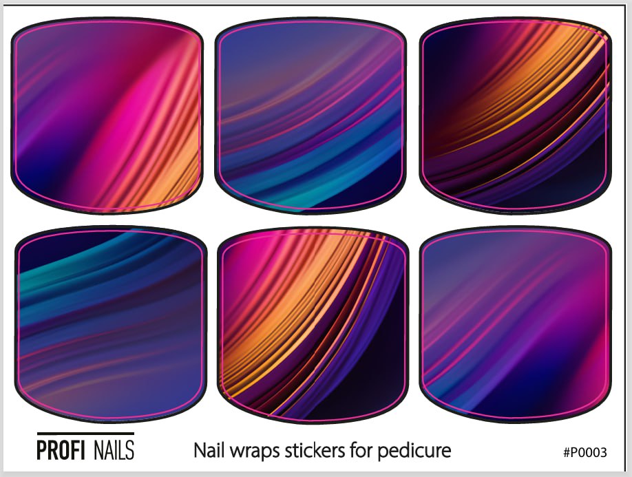 Nail Wraps Podo Mini #0003