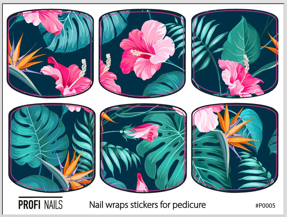 Nail Wraps Podo Mini #0005