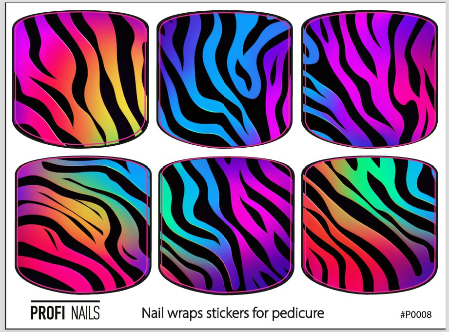 Nail Wraps Podo Mini #0008