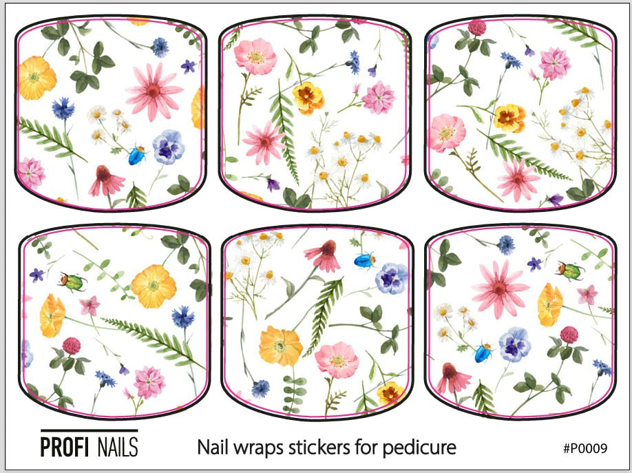 Nail Wraps Podo Mini #0009