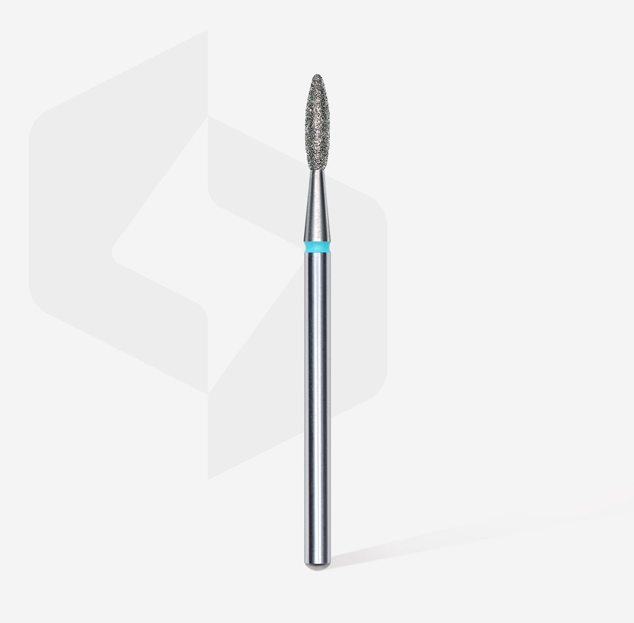 Diamond nail bit “flame”, blunt, Blue 1.4 mm