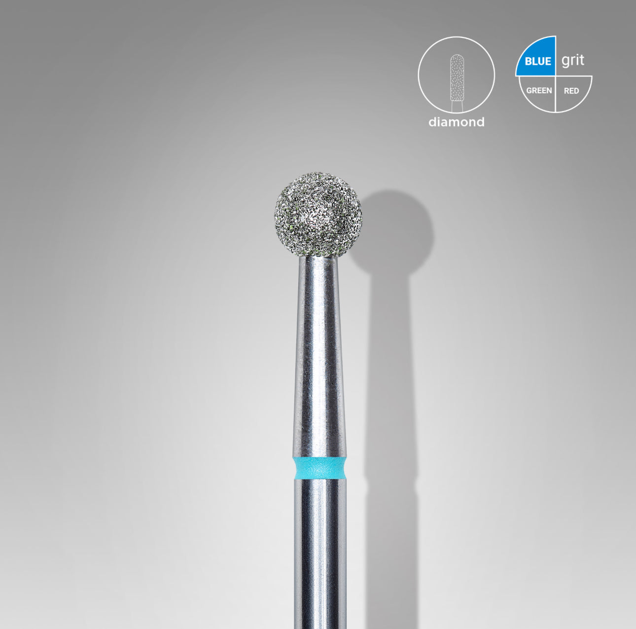 Diamond Nail Bit Ball, Blue 4 mm