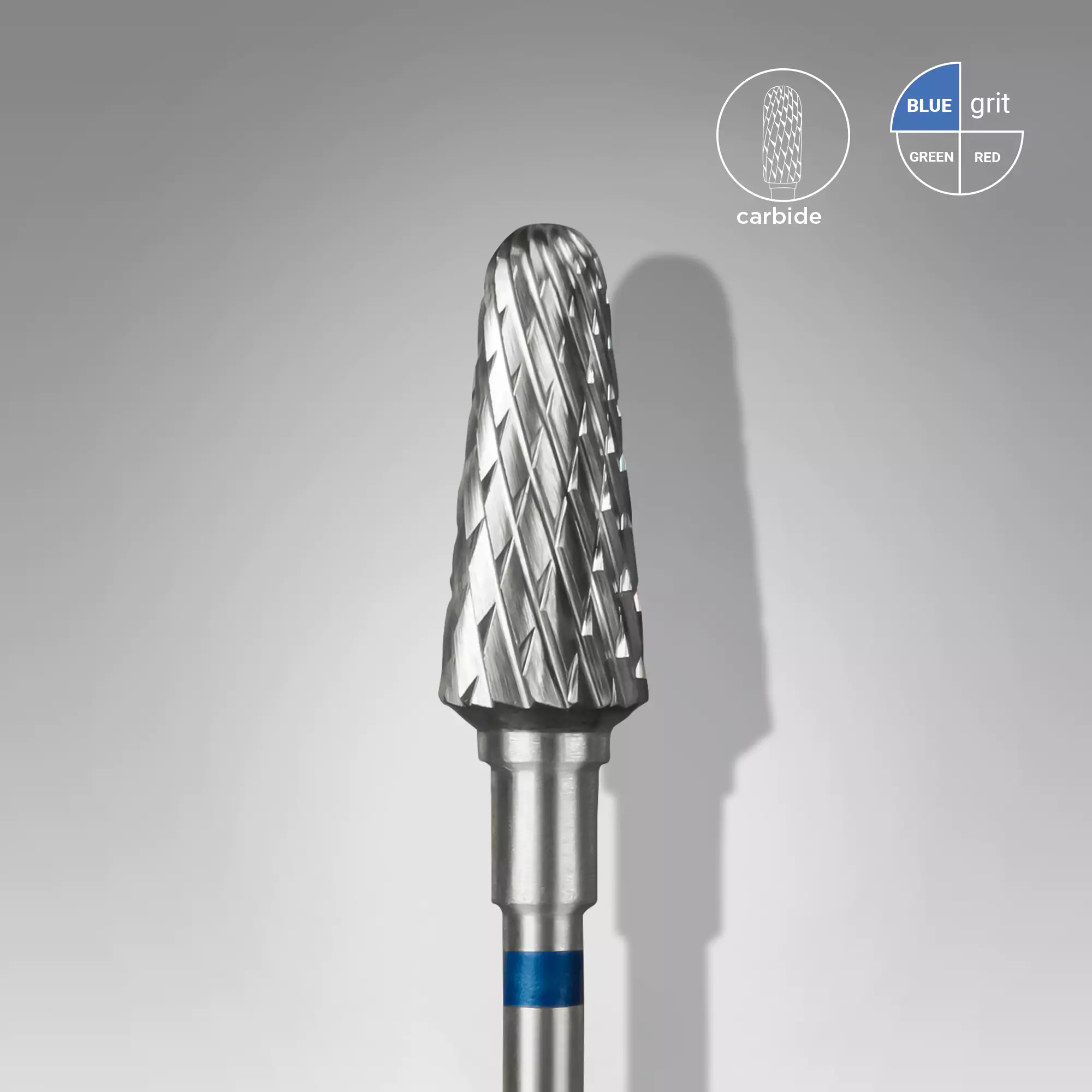 Carbide Nail Drill Bit Frustum Blue Head, 6 mm / 14 mm