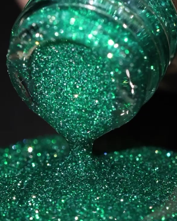 Load video: Reflective Gel Polish - Green Gimlet