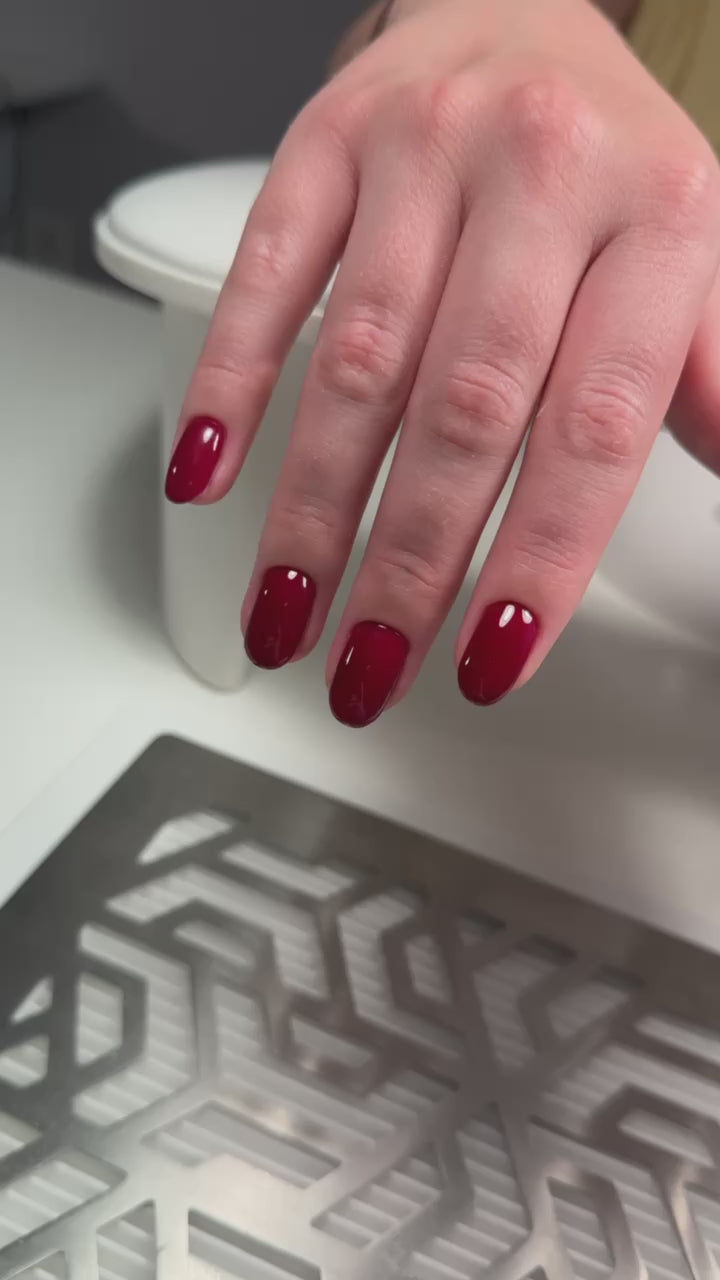 Load video: Gel Polish - Wine Red